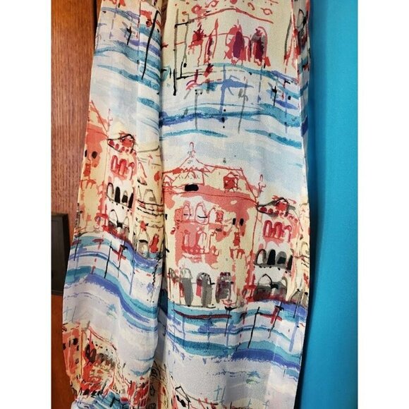 Artscapes Women's Two Piece Tank Blouse Shirt Set XS Polyester & Rayon Colorful - Picture 7 of 11